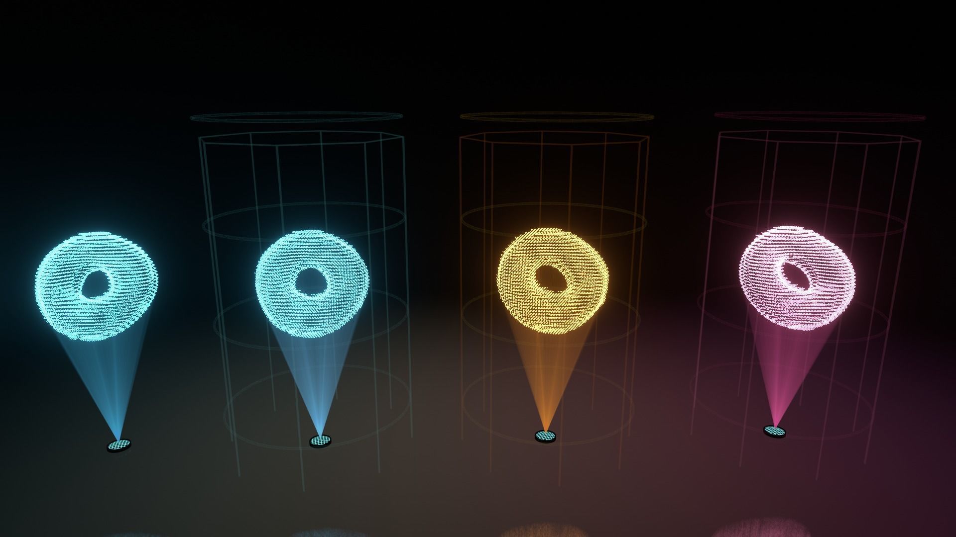 Hologram Donut 3D model_3