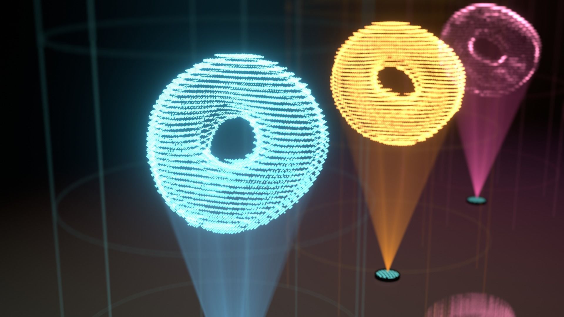 Hologram Donut 3D model_5