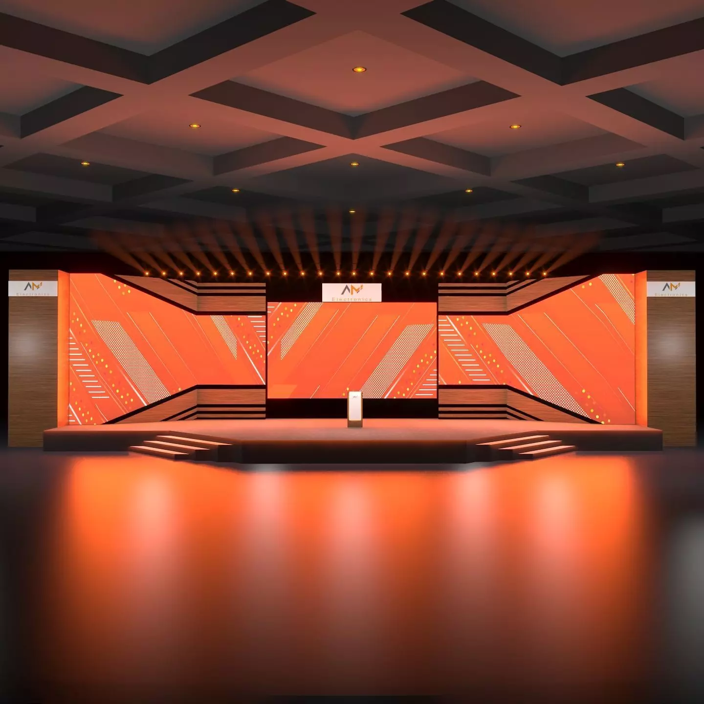 Stage design 3D model