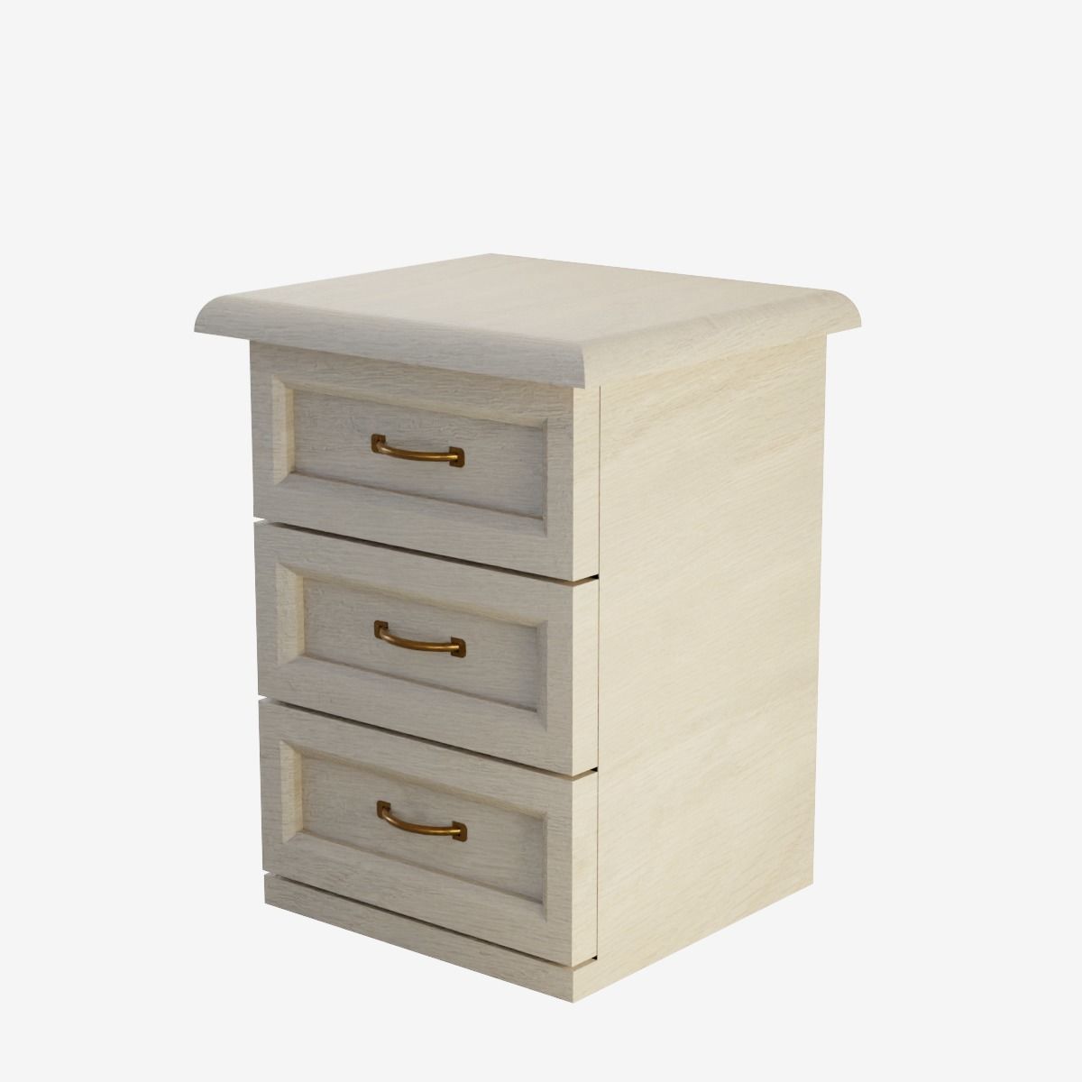 Chest of Drawers Low-poly 3D model_8