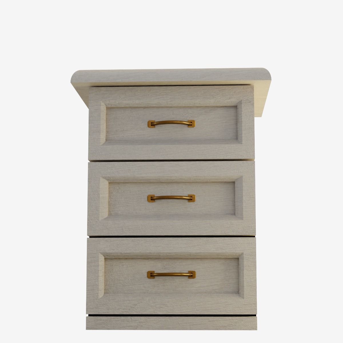Chest of Drawers Low-poly 3D model_11