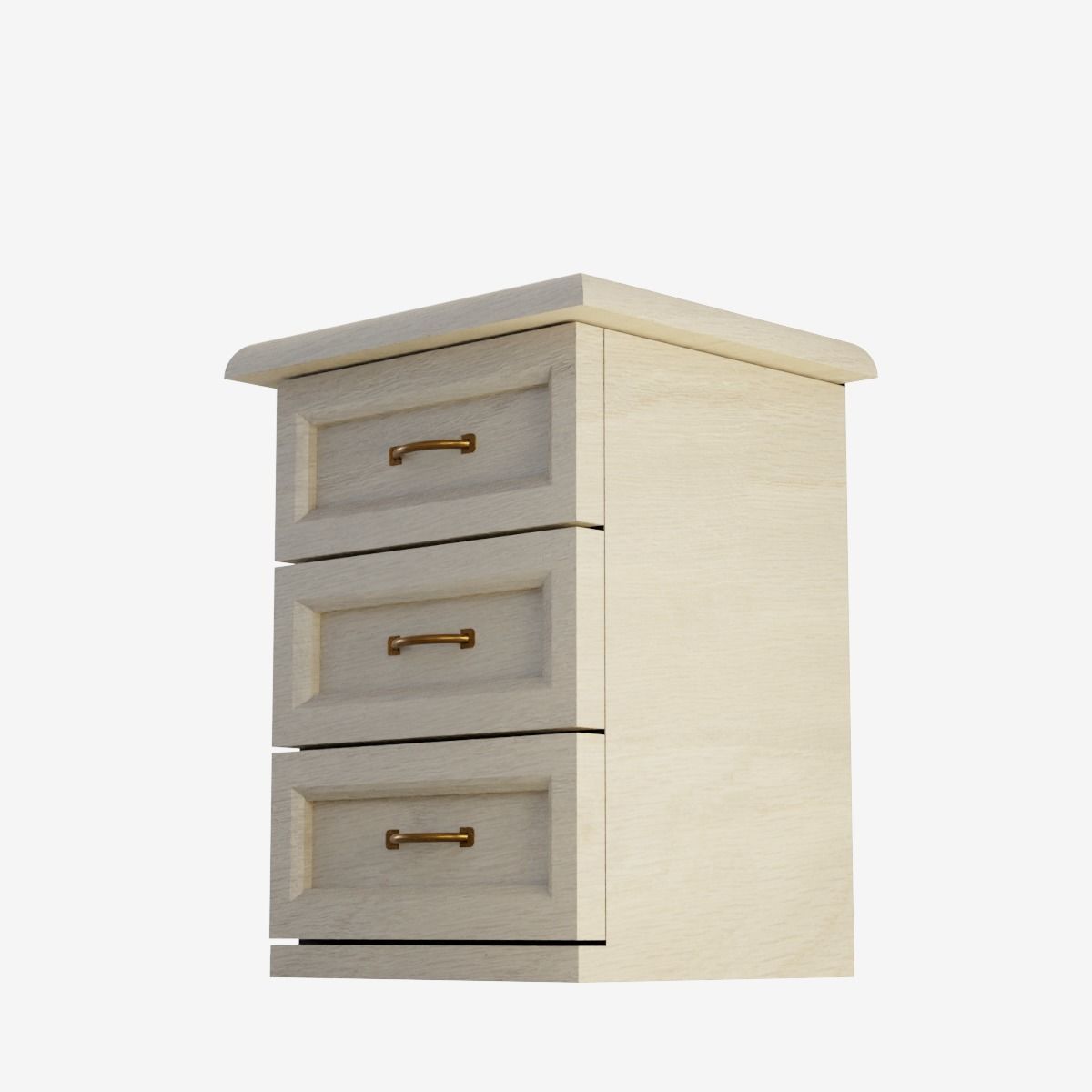 Chest of Drawers Low-poly 3D model_10
