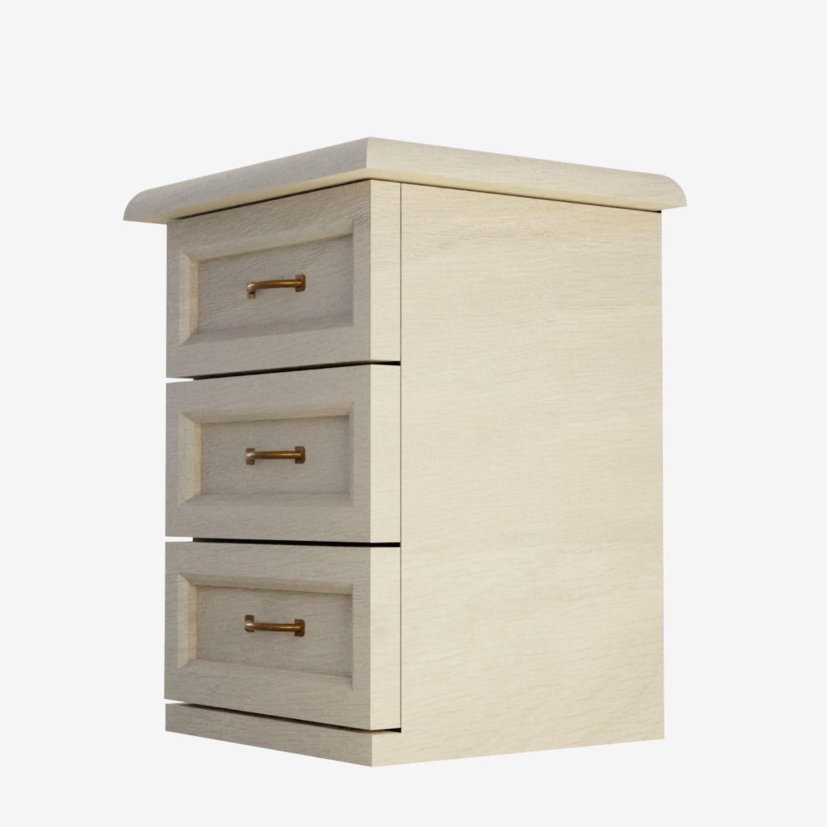 Chest of Drawers Low-poly 3D model_4