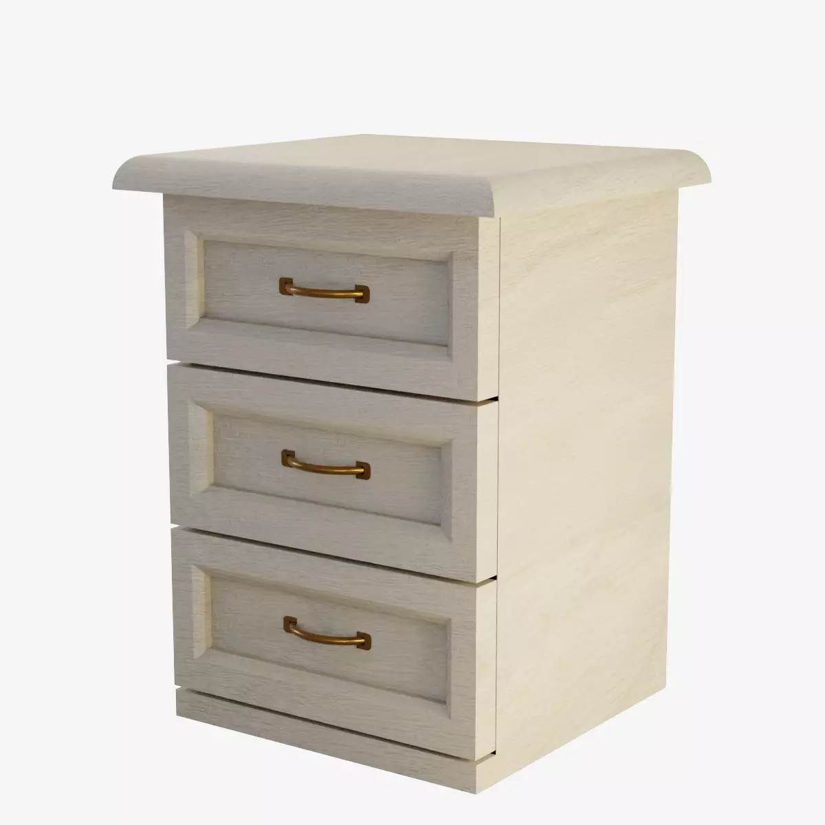 Chest of Drawers Low-poly 3D model_0