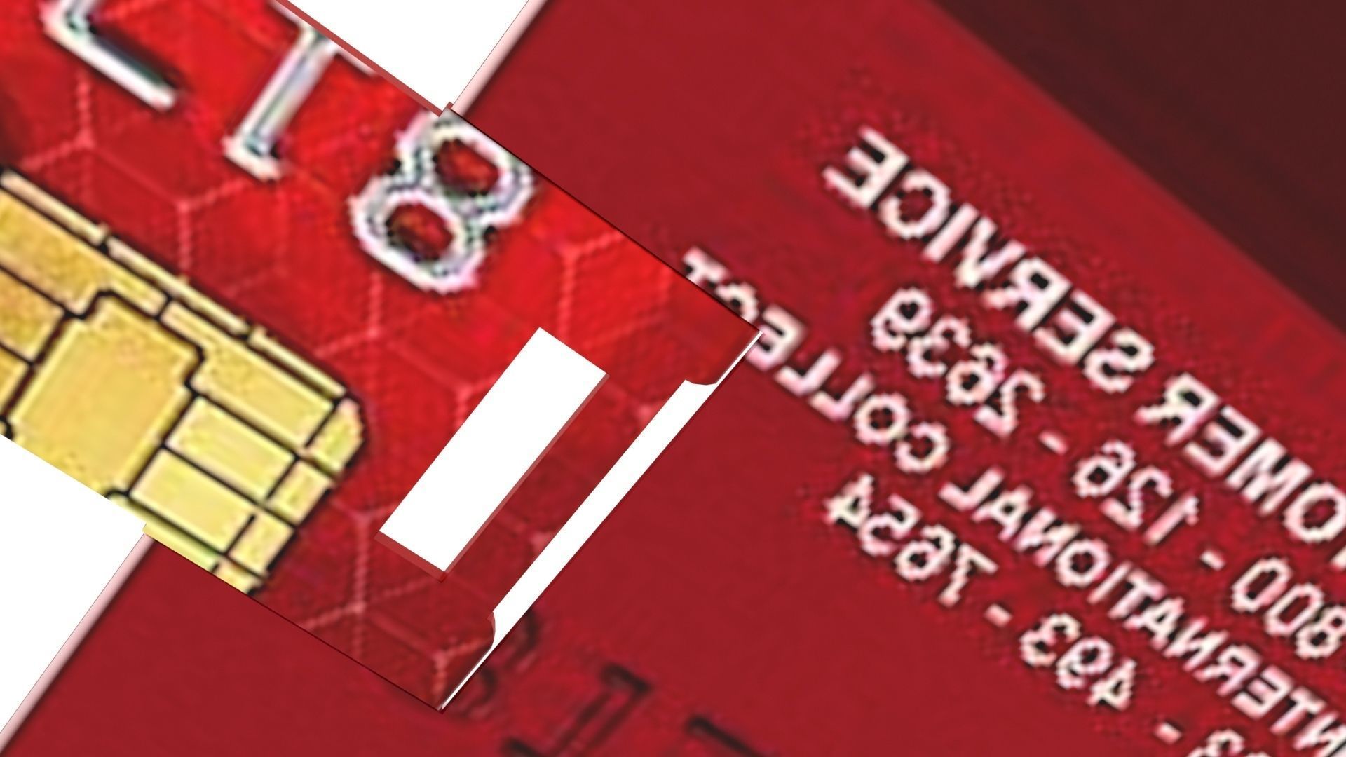 Credit Card type USB flash drive 3D model_6