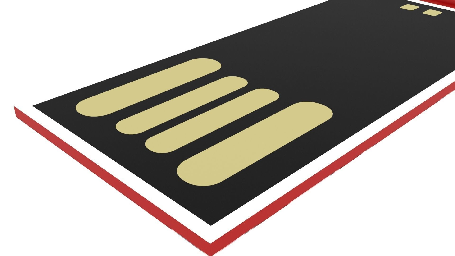 Credit Card type USB flash drive 3D model_4