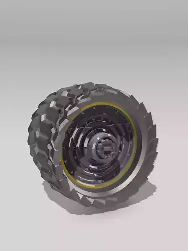 Heavy Duty Sci Fi Wheels and Tires or Tracks