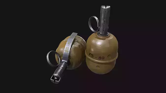 RGD-5 Grenade Low-poly 3D model