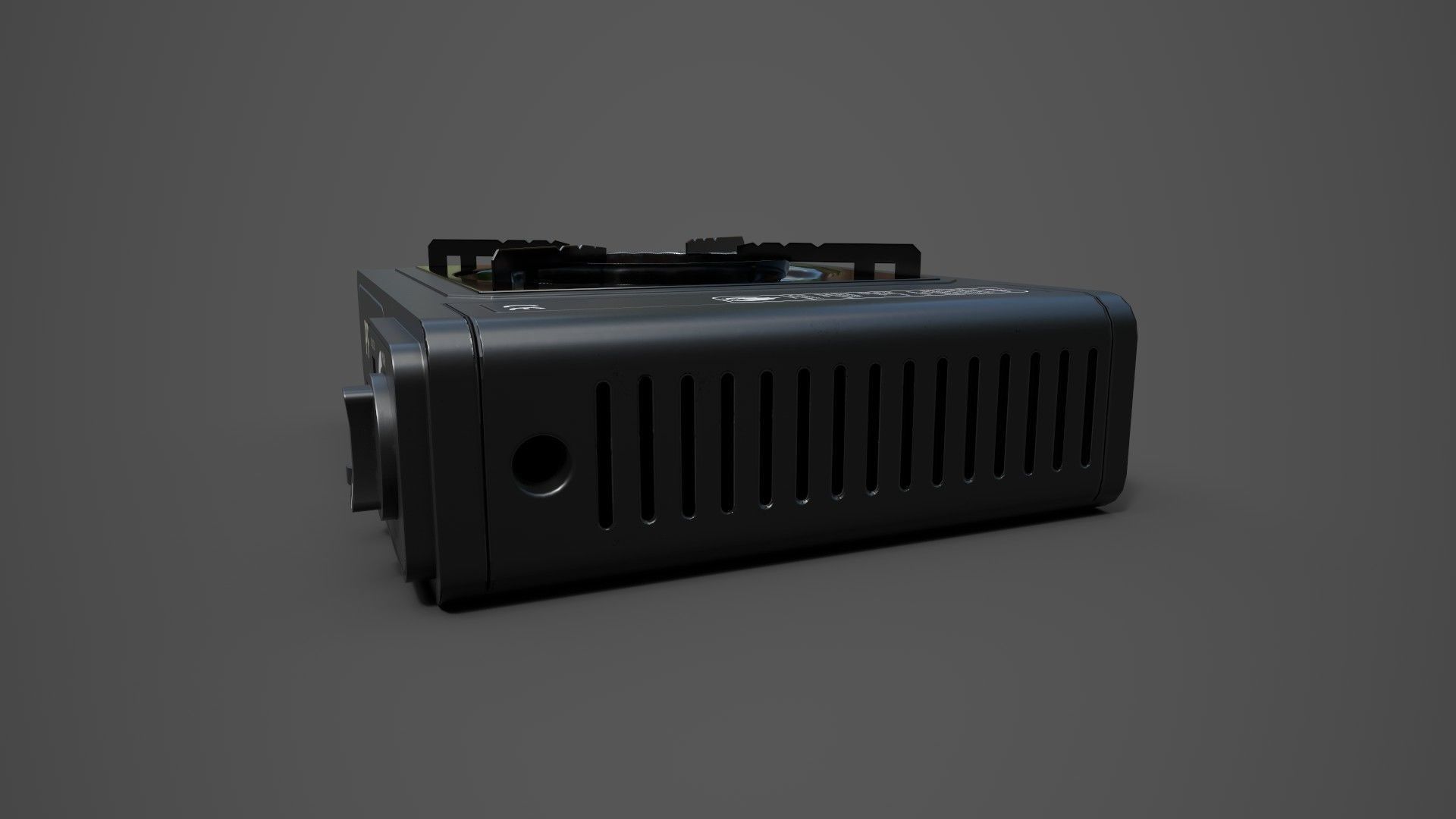 Portable gas stove Low-poly 3D model_3