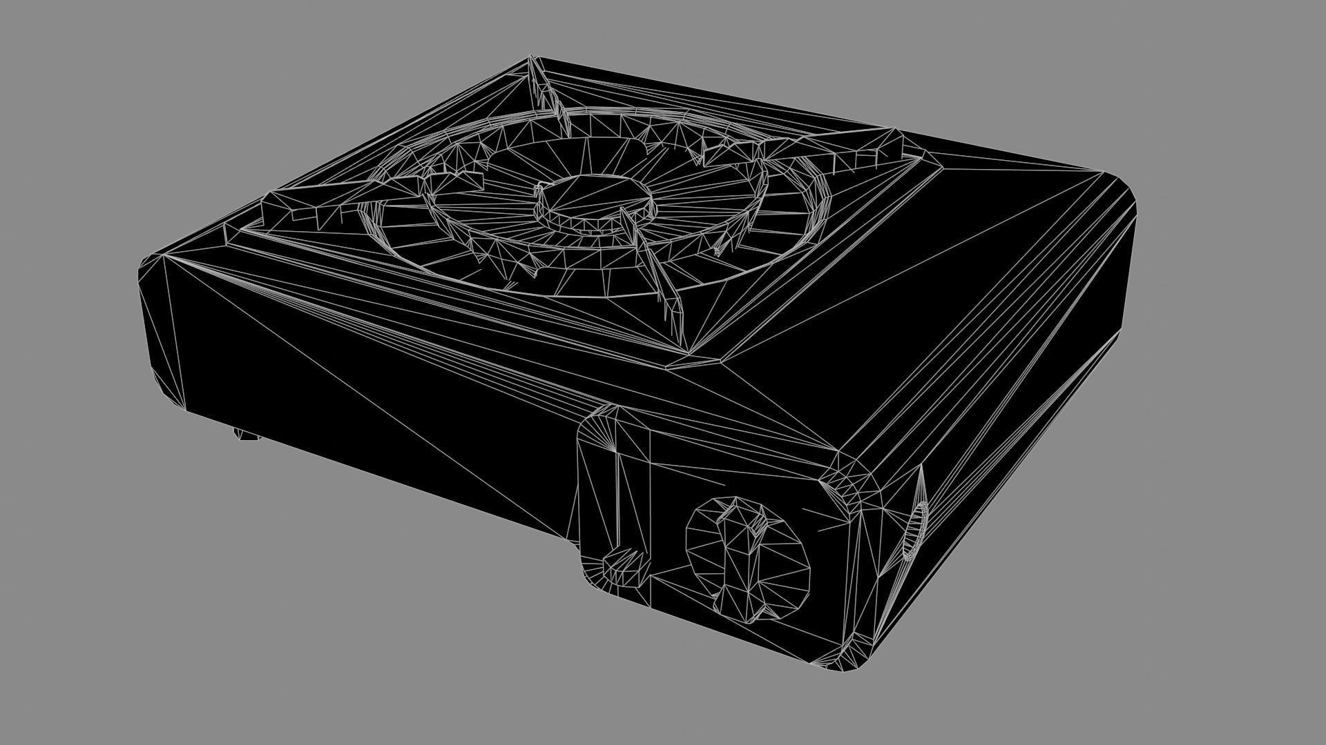 Portable gas stove Low-poly 3D model_6