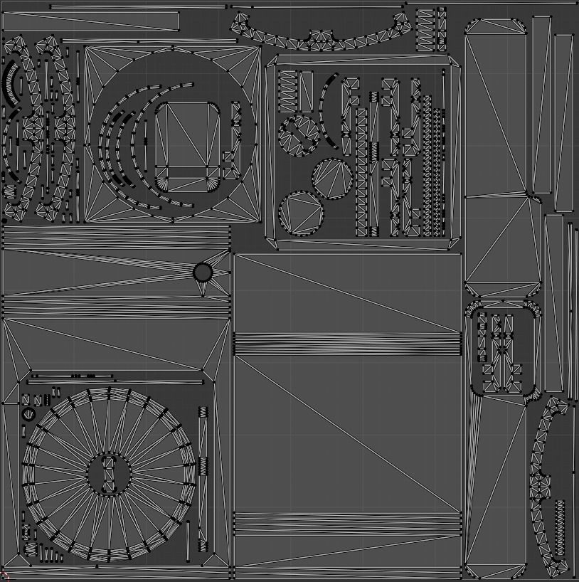 Portable gas stove Low-poly 3D model_5