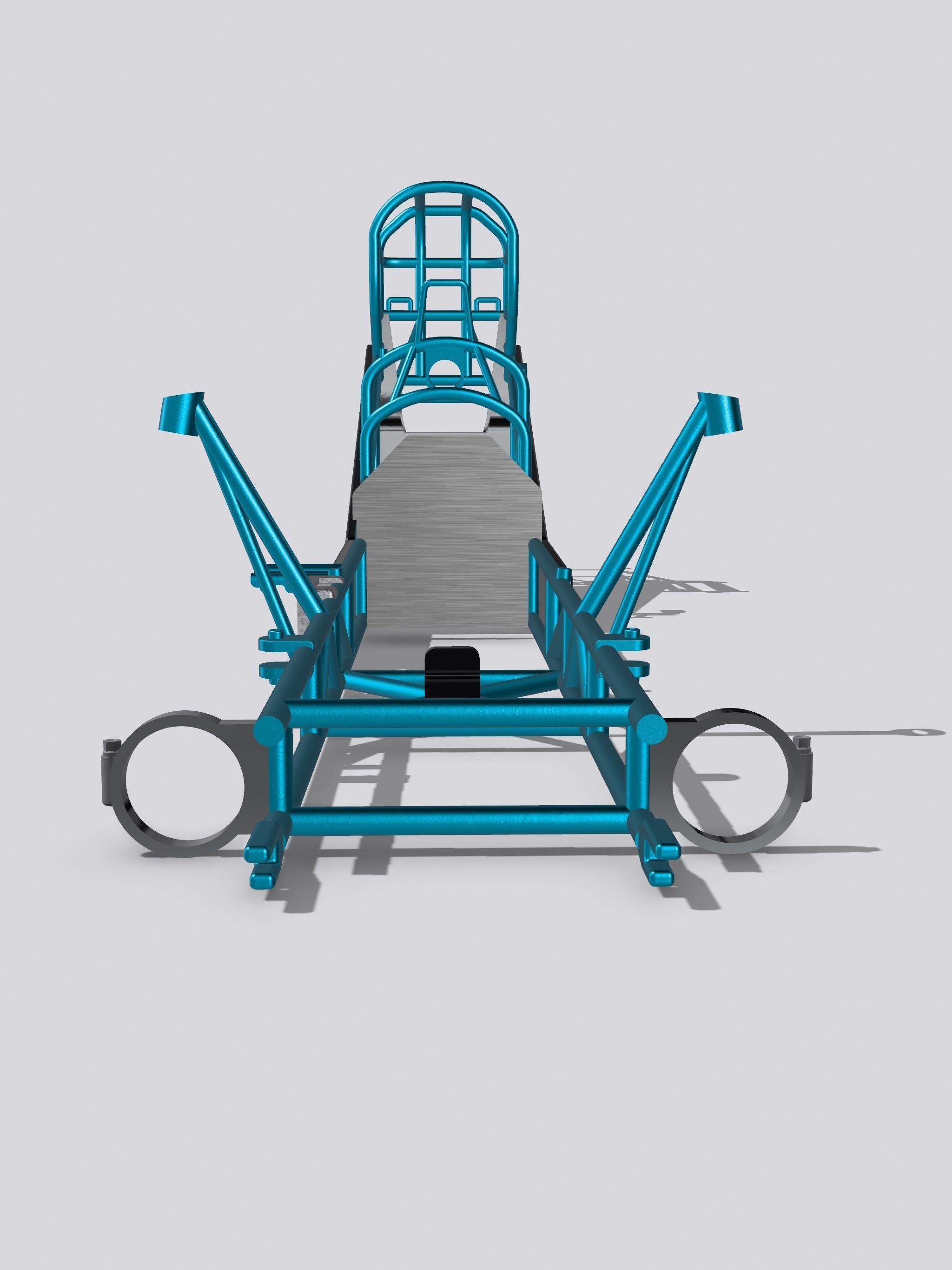 FUNNY CAR Funny Car Chassis Platform 2 options High Detail 3D print model_2