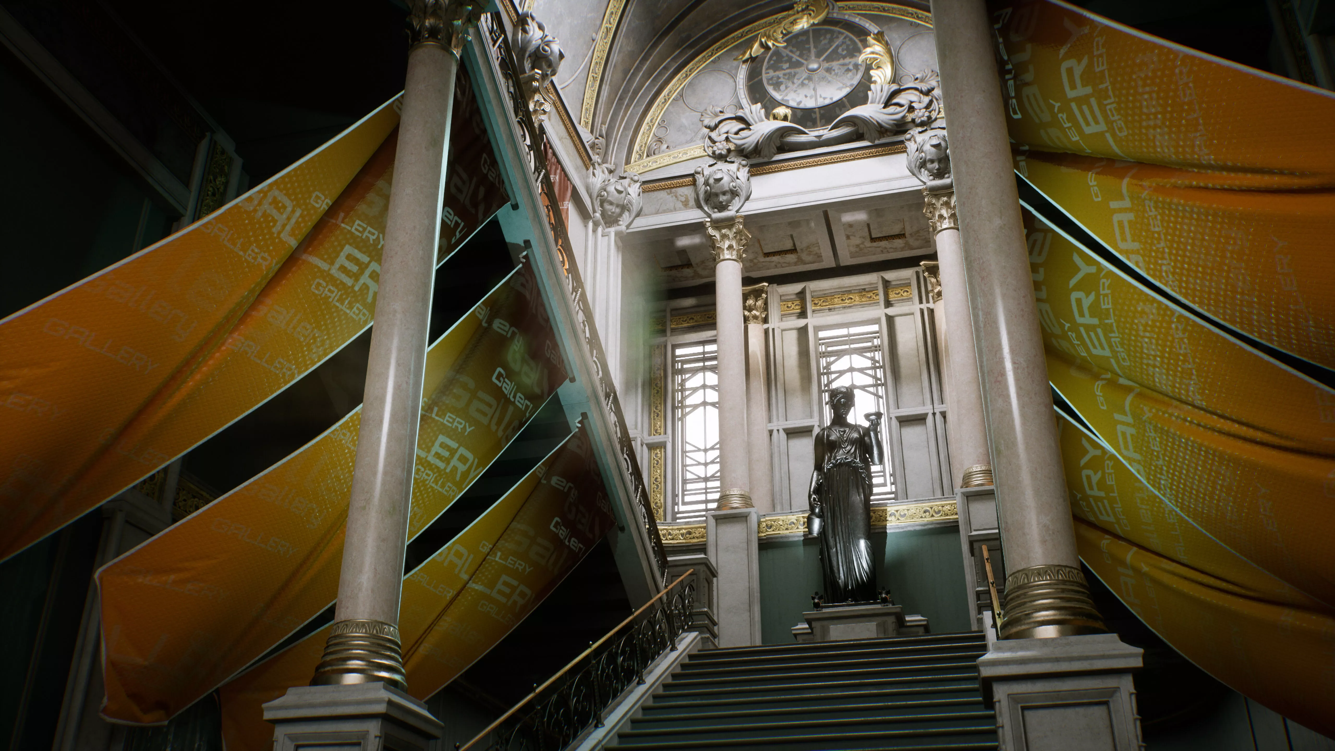 Museum Environment Kit - UE5 Low-poly 3D model