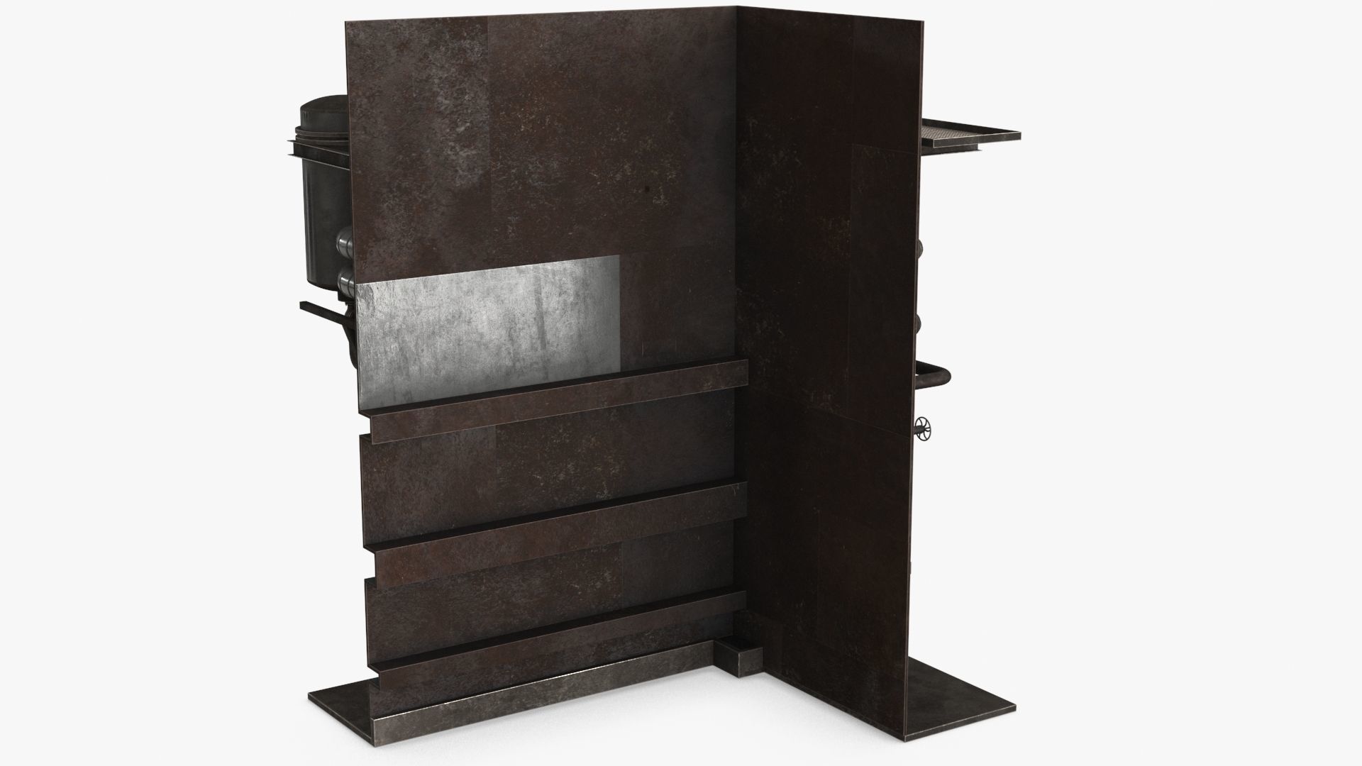 Industrial Pipes v3 Low-poly 3D model_6