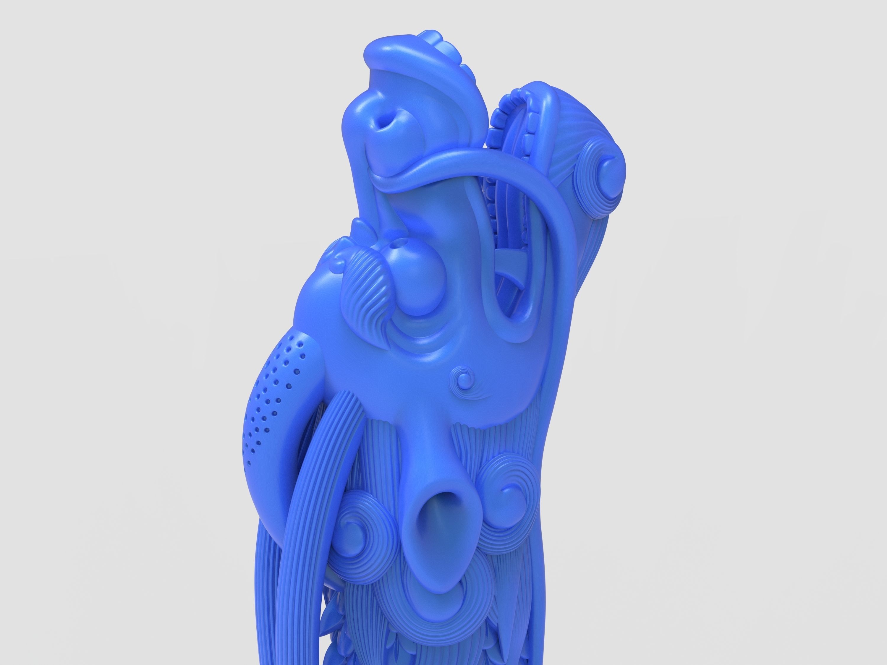 Kirin giraffe figurine 3D print model_5