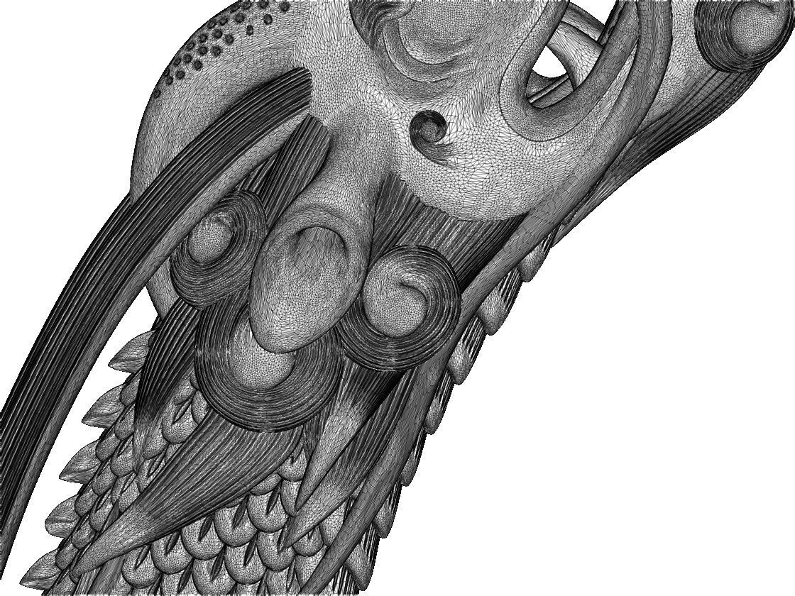 Kirin giraffe figurine 3D print model_7