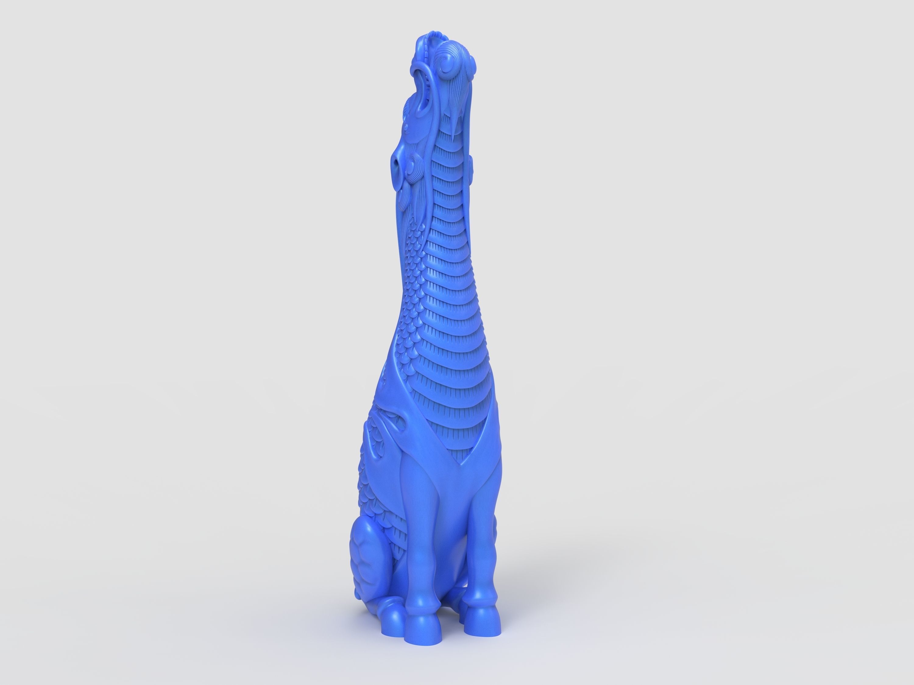 Kirin giraffe figurine 3D print model_1