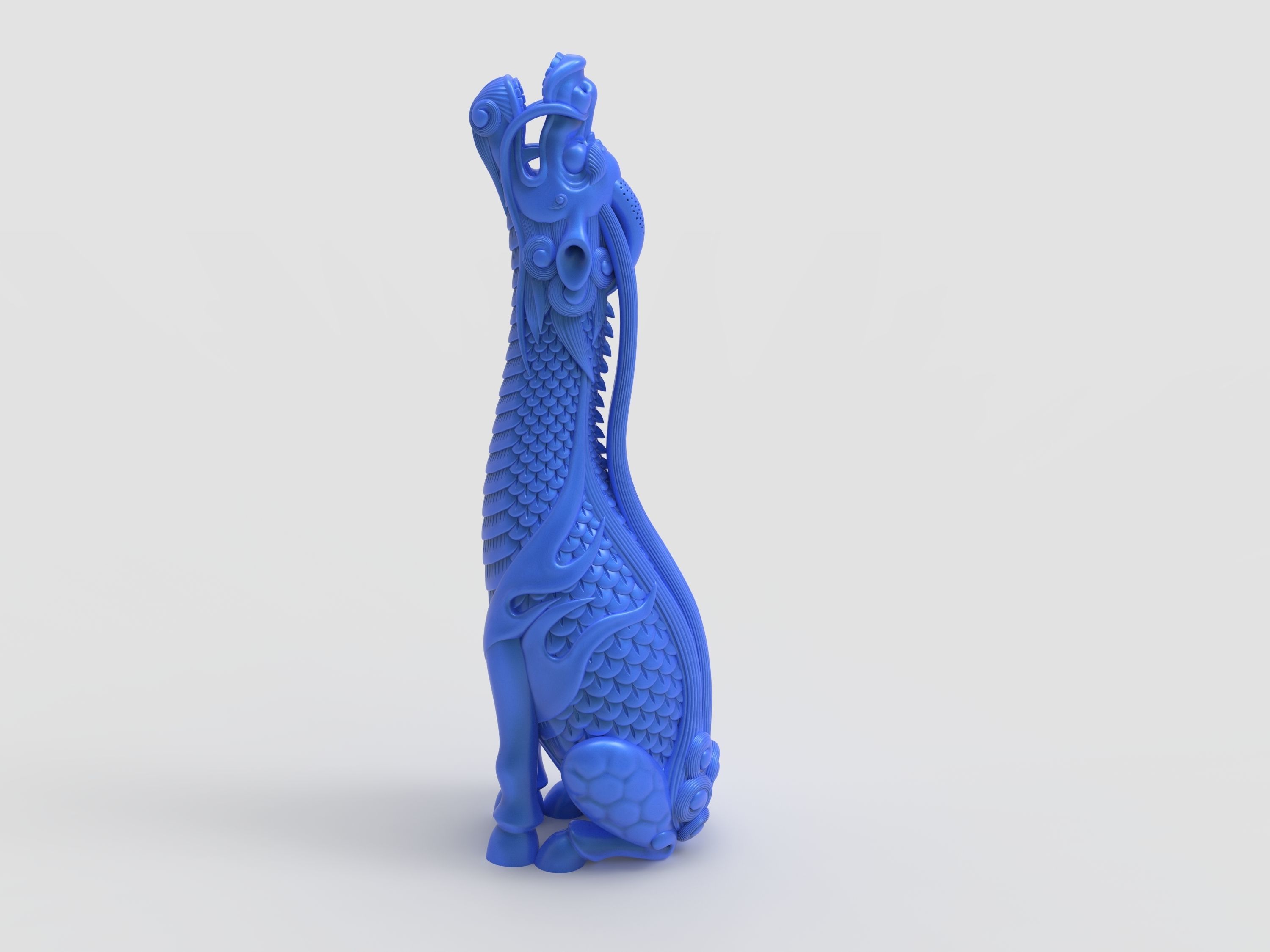Kirin giraffe figurine 3D print model_3