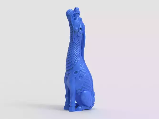 Kirin giraffe figurine 3D print model
