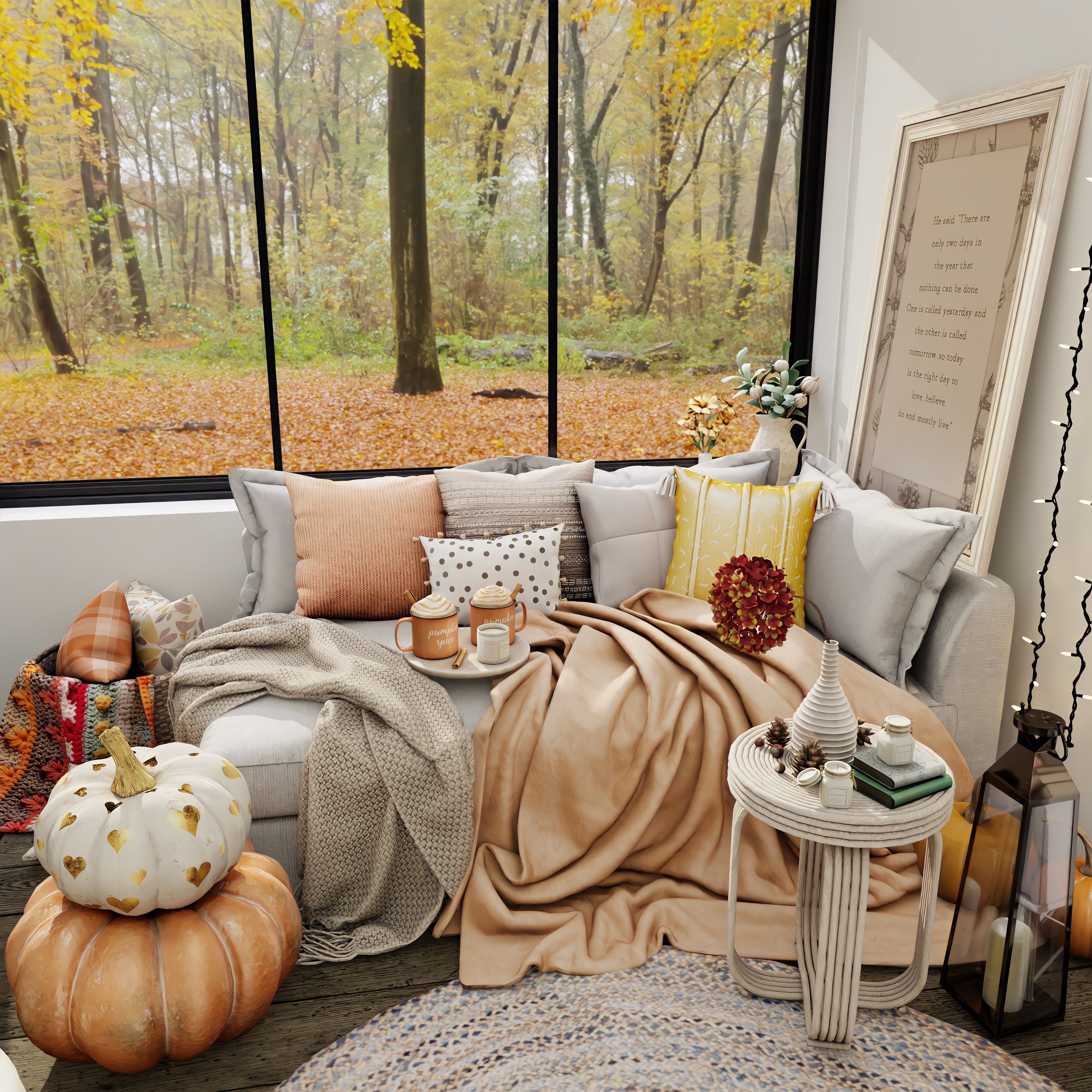 Cozy Nook 4 Blender Scene  3D model_1