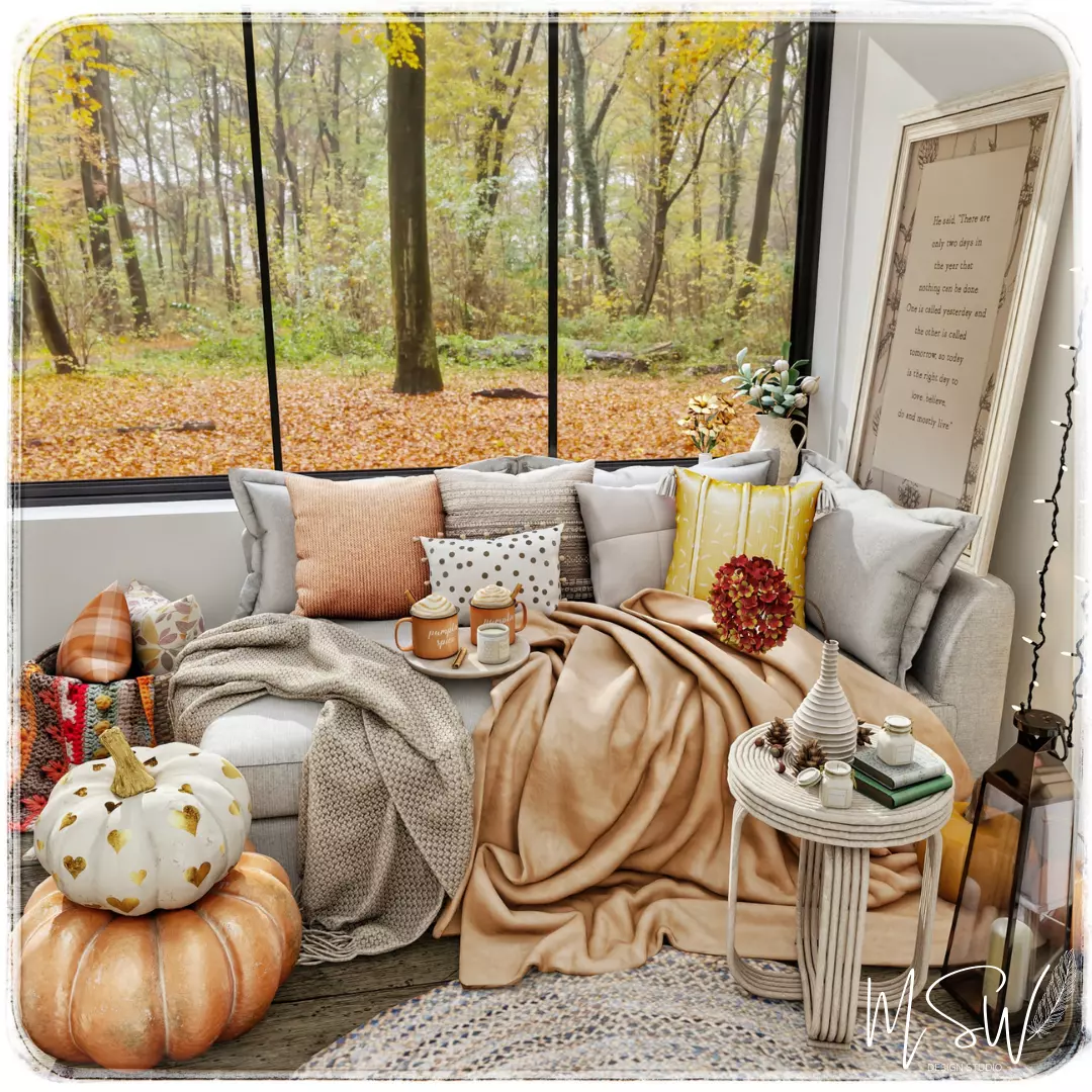 Cozy Nook 4 Blender Scene  3D model_0