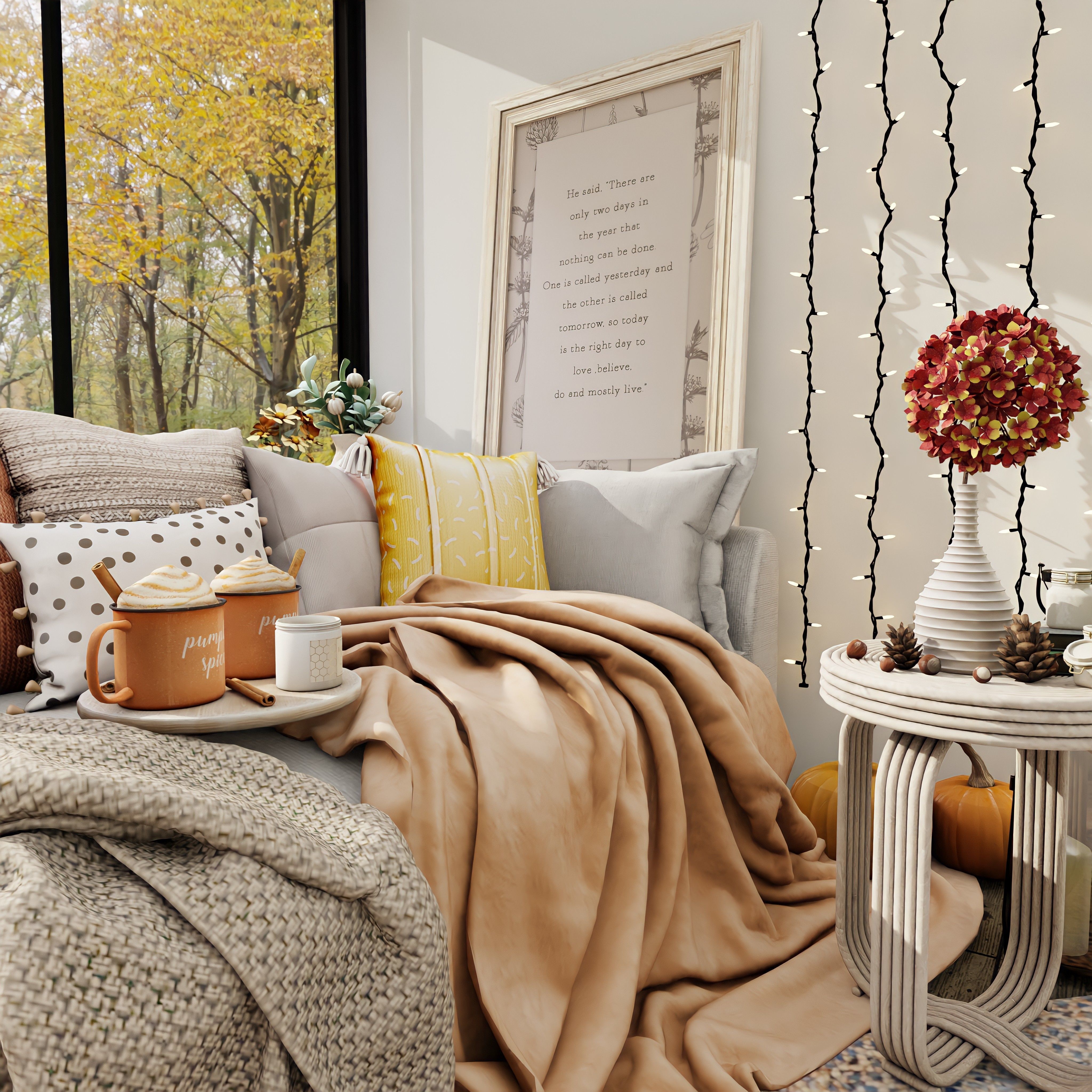 Cozy Nook 4 Blender Scene  3D model_2