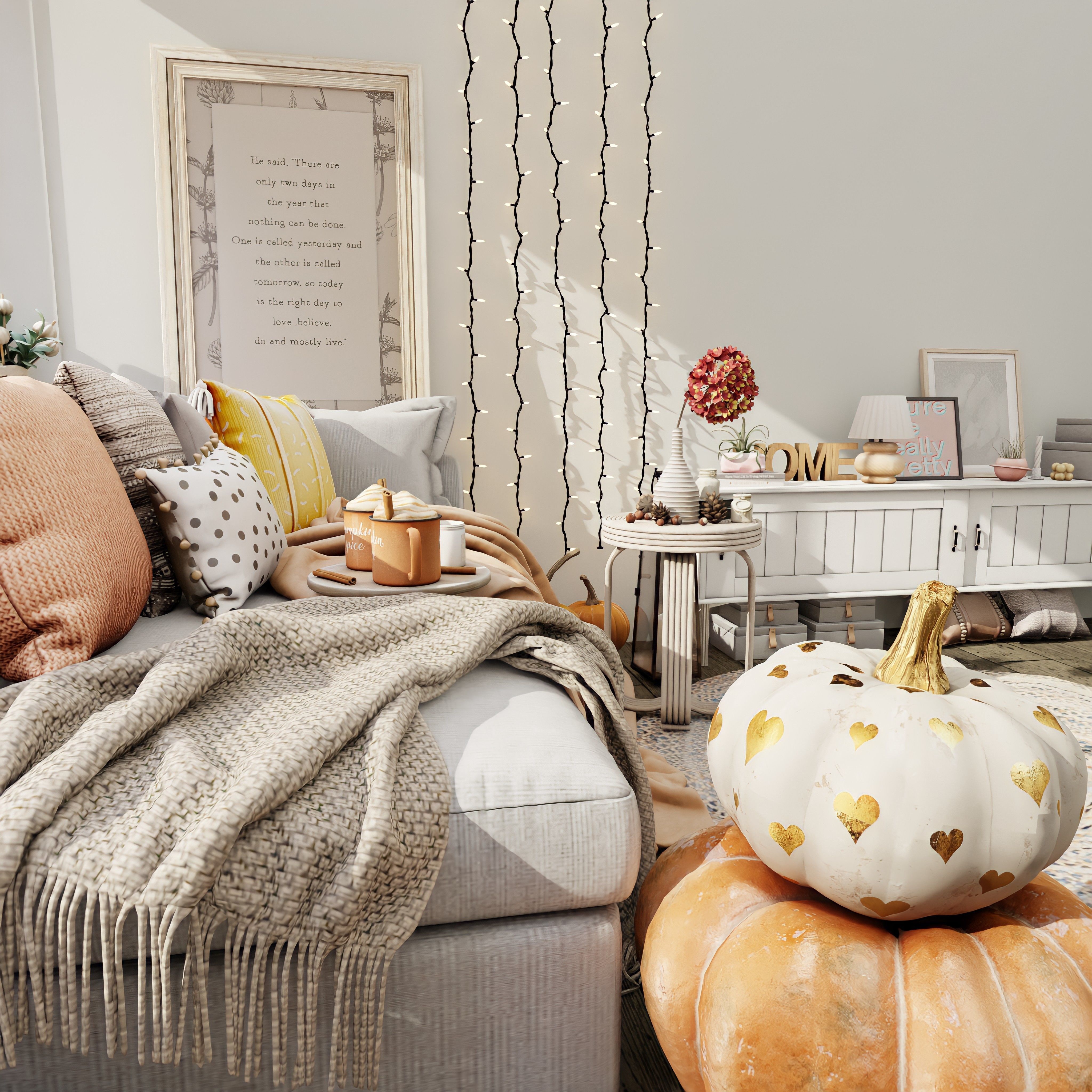 Cozy Nook 4 Blender Scene  3D model_3