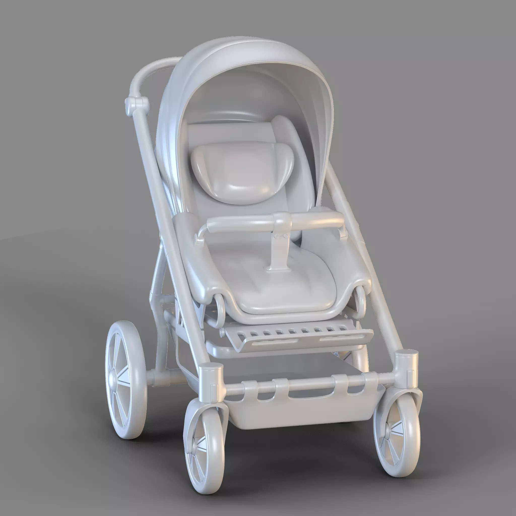 Cartoon Baby Buggy 3D model