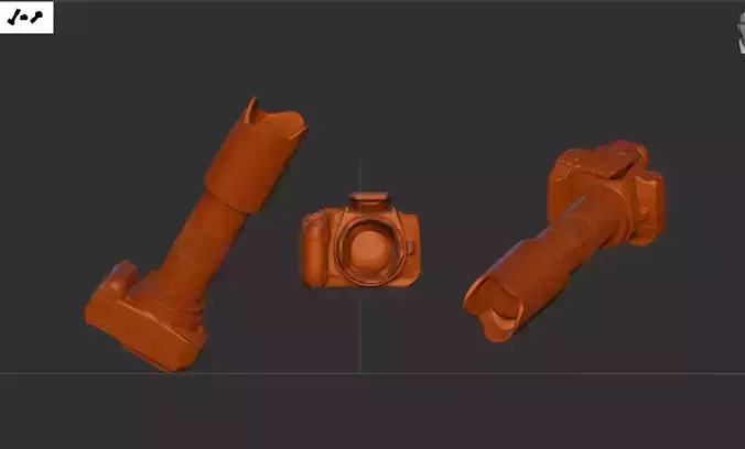 Dslr camera 3D print model