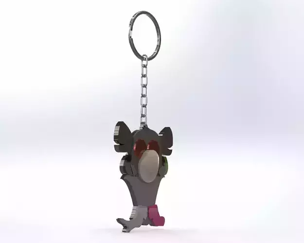 Rick And Morty Rat Pickle Rick keychain 3D print model