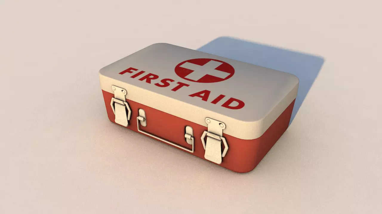 First Aid Kit Lowpoly Low-poly 3D model_0