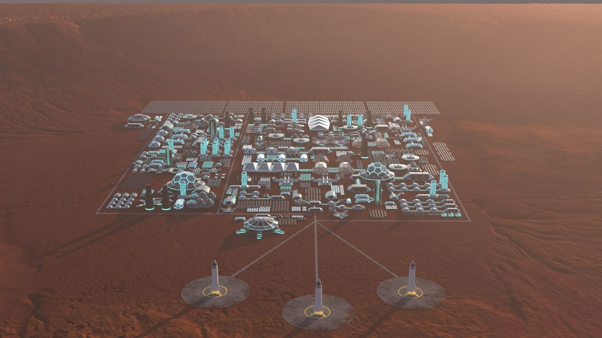 Martian Base 3D model_13