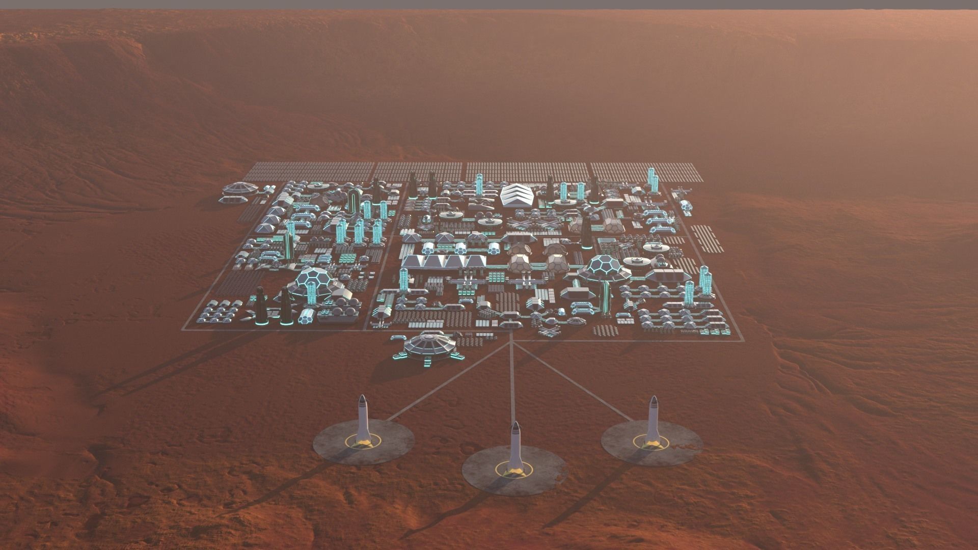 Martian Base 3D model_10