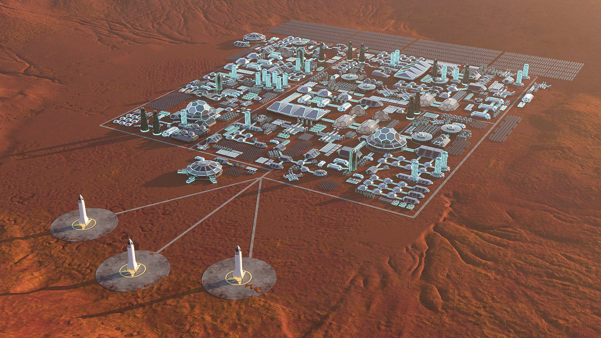 Martian Base 3D model_5