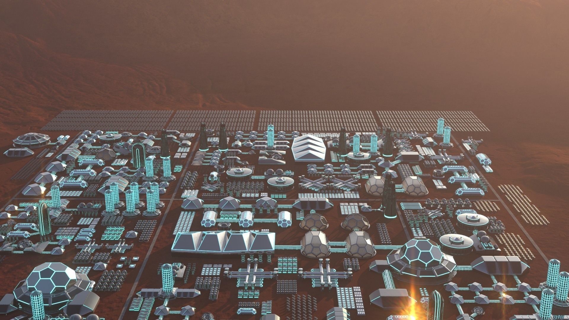 Martian Base 3D model_34