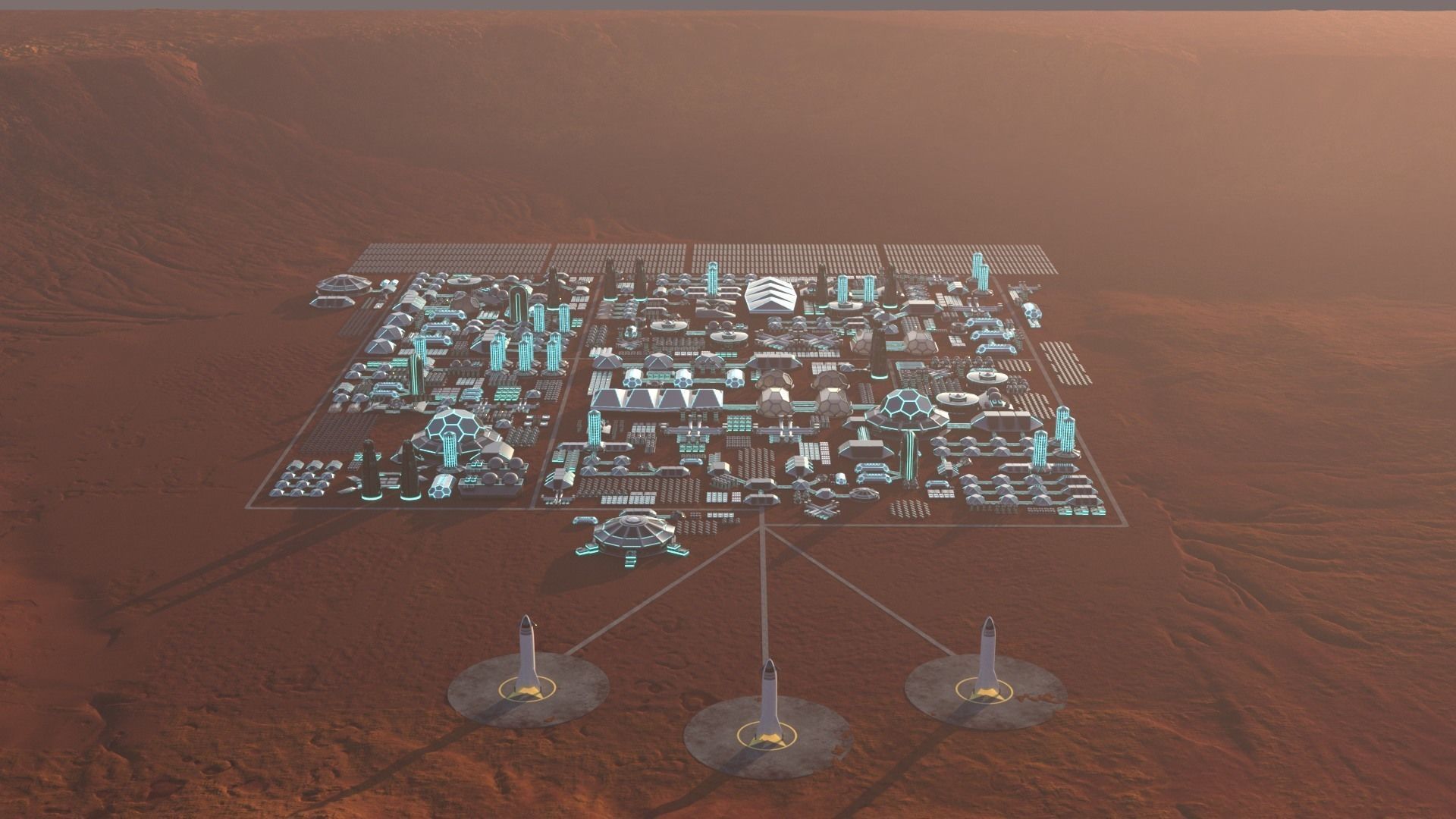 Martian Base 3D model_12