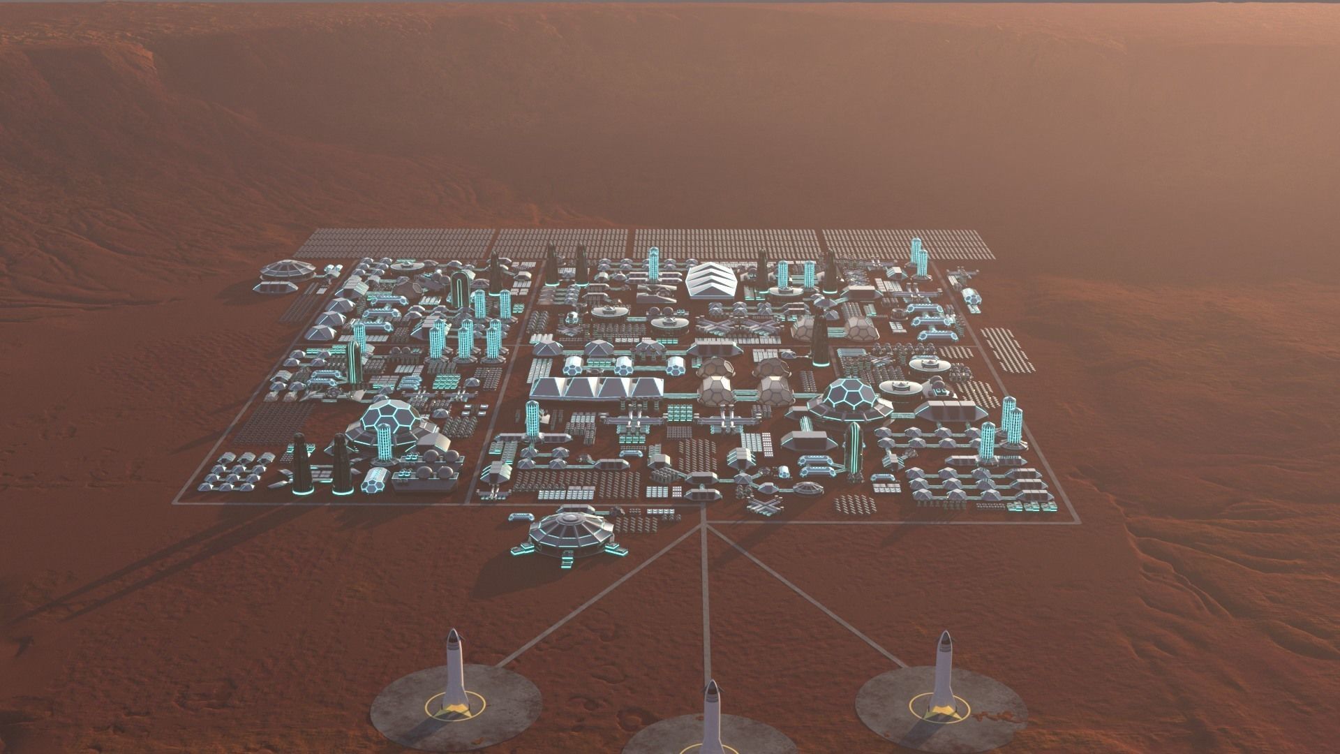Martian Base 3D model_16