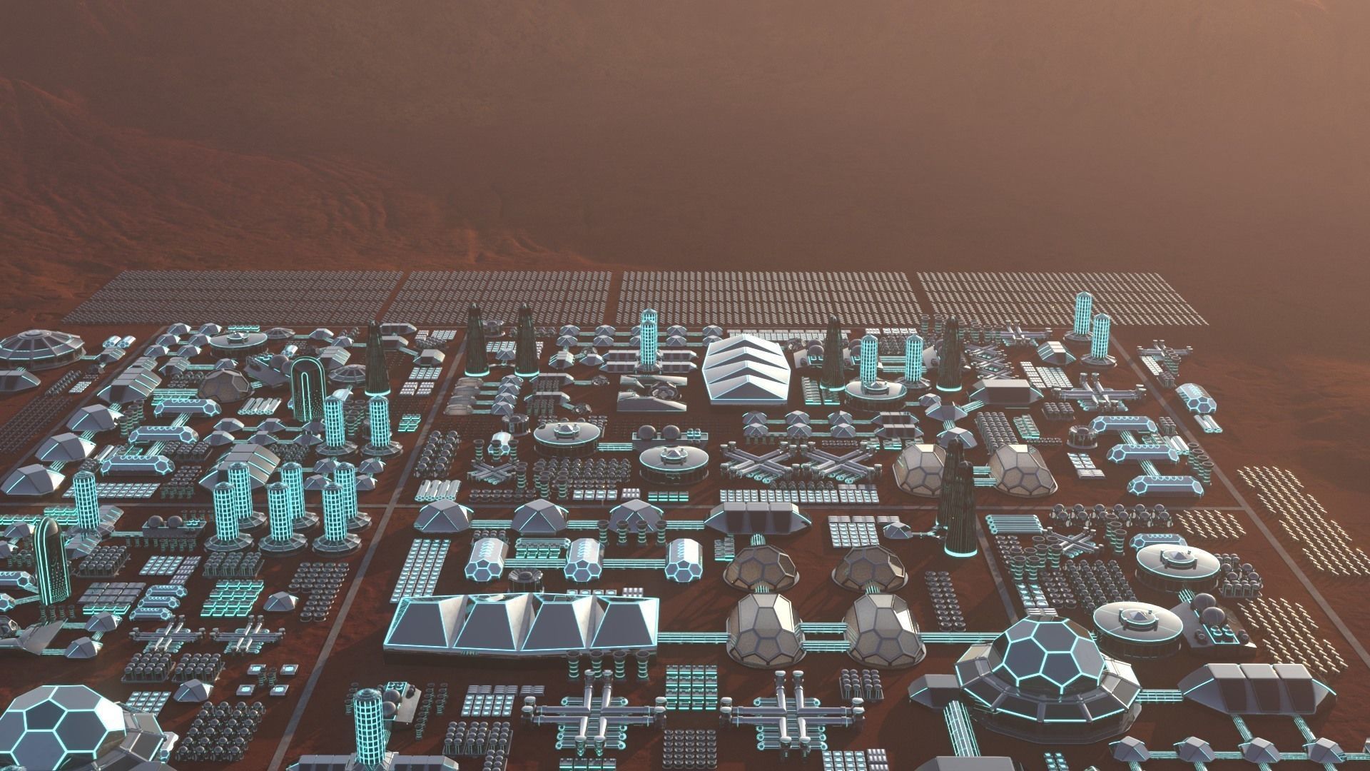 Martian Base 3D model_36