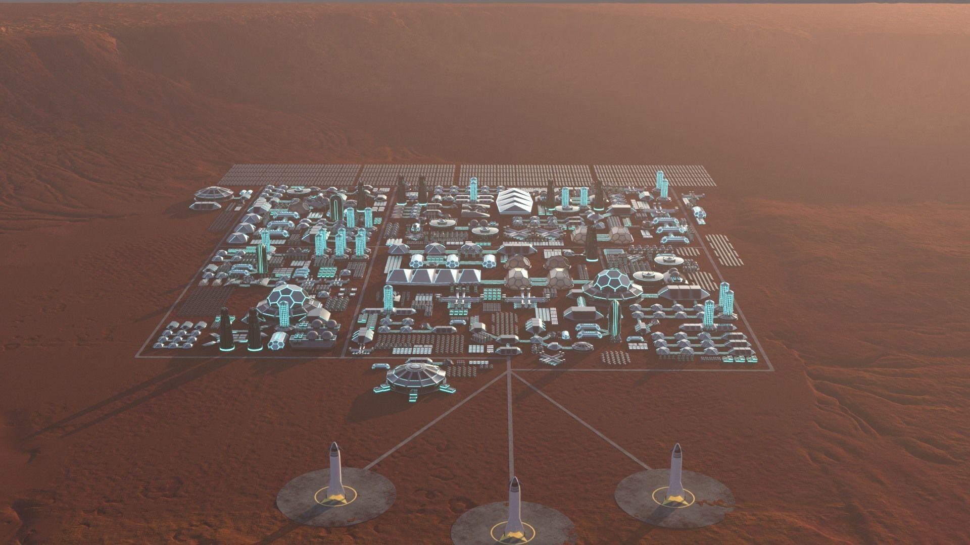 Martian Base 3D model_15