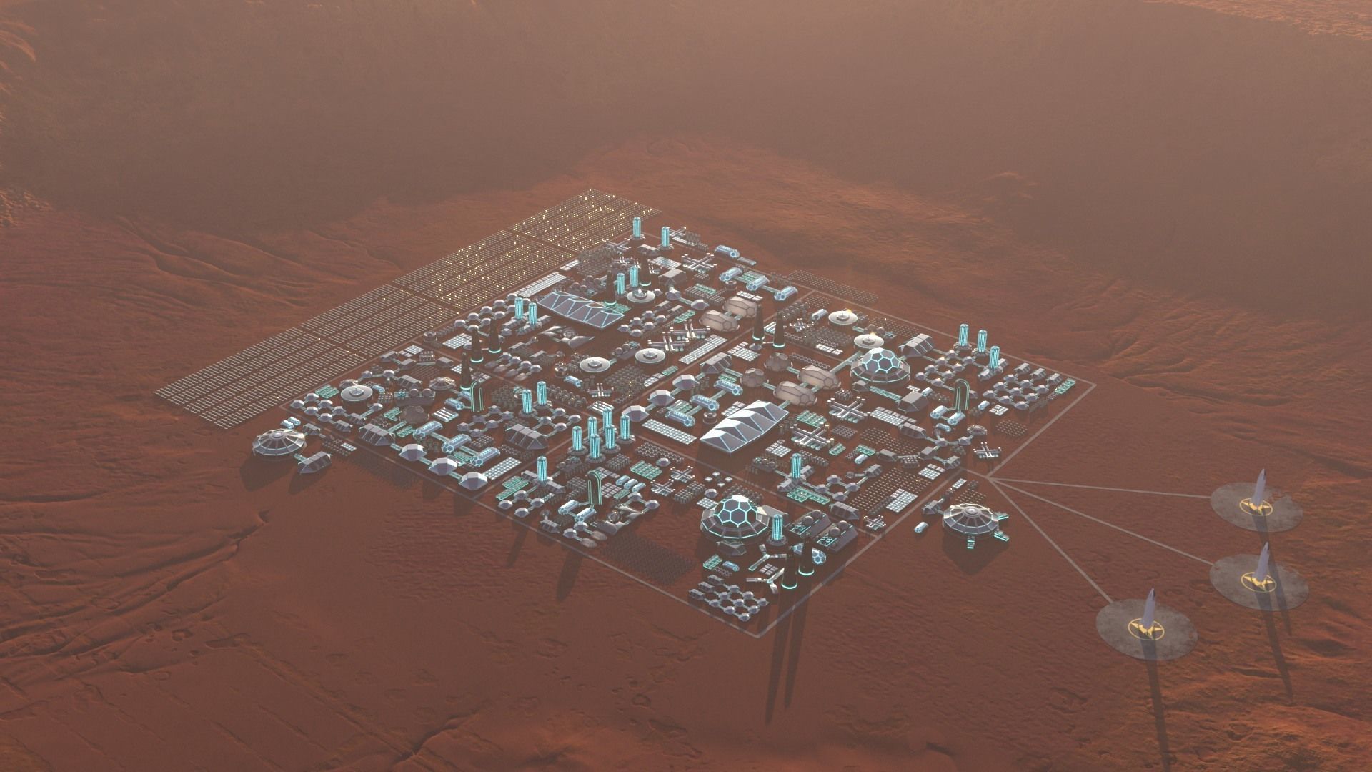 Martian Base 3D model_43
