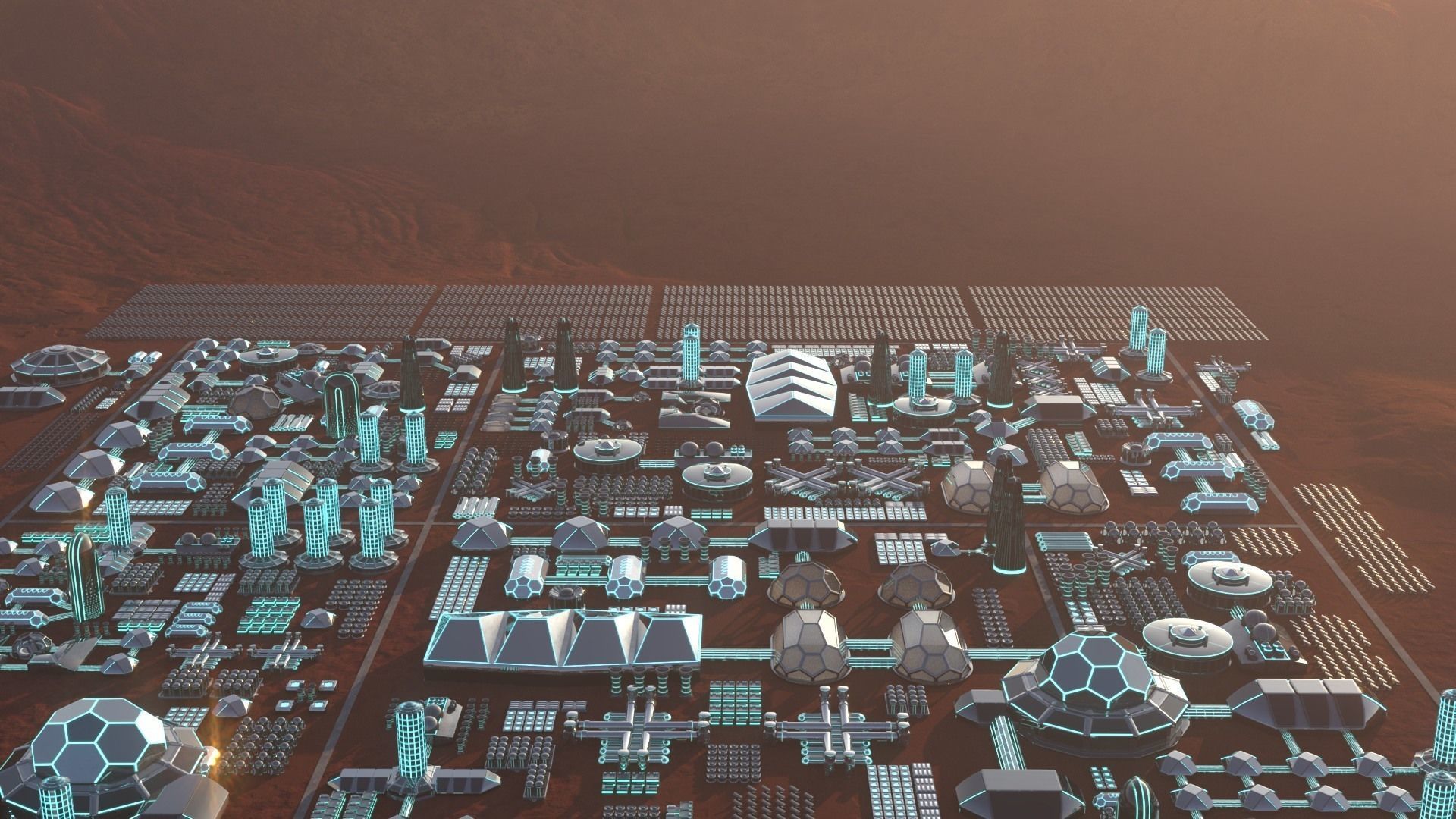 Martian Base 3D model_35