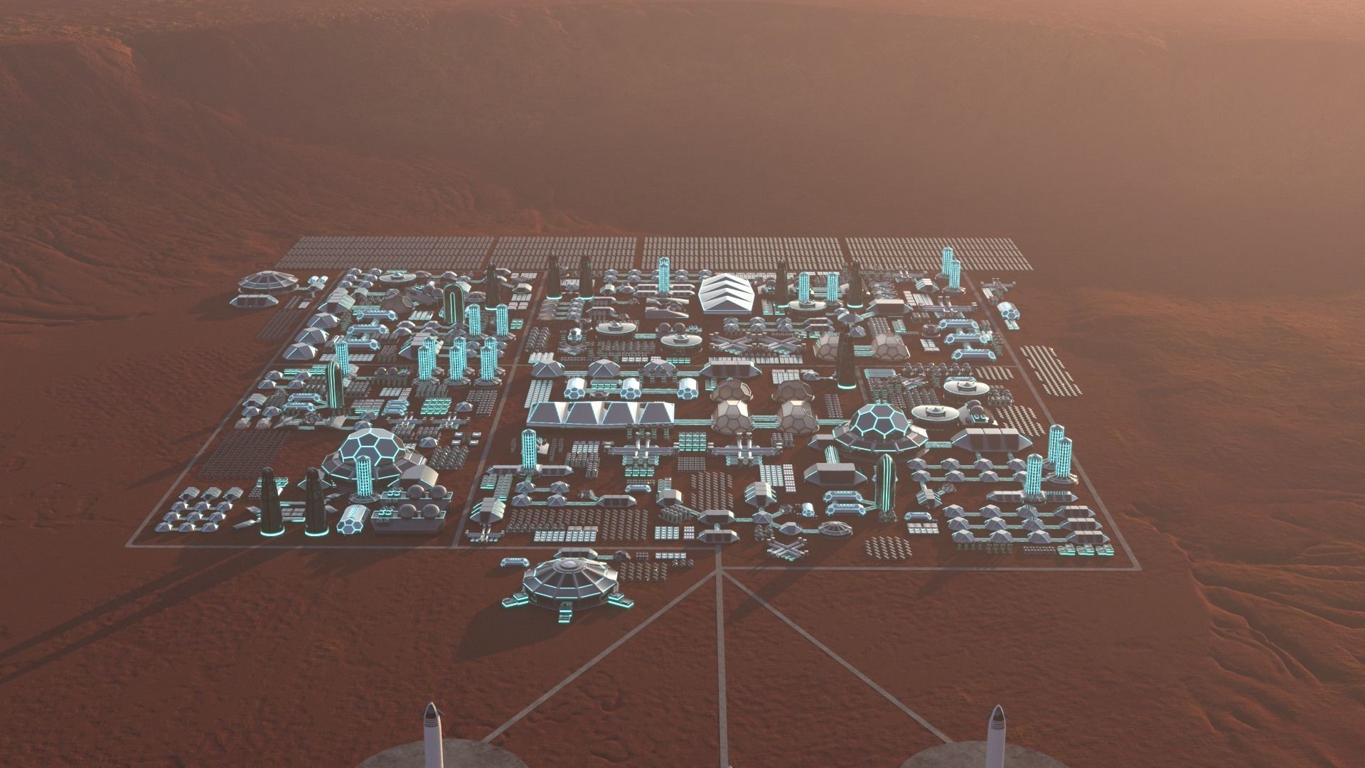 Martian Base 3D model_19
