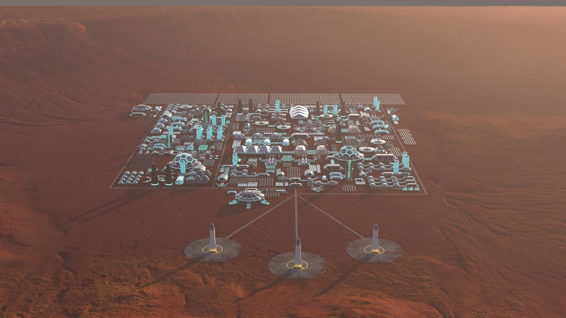 Martian Base 3D model_8