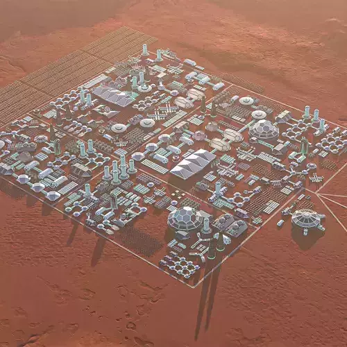 Martian Base 3D model