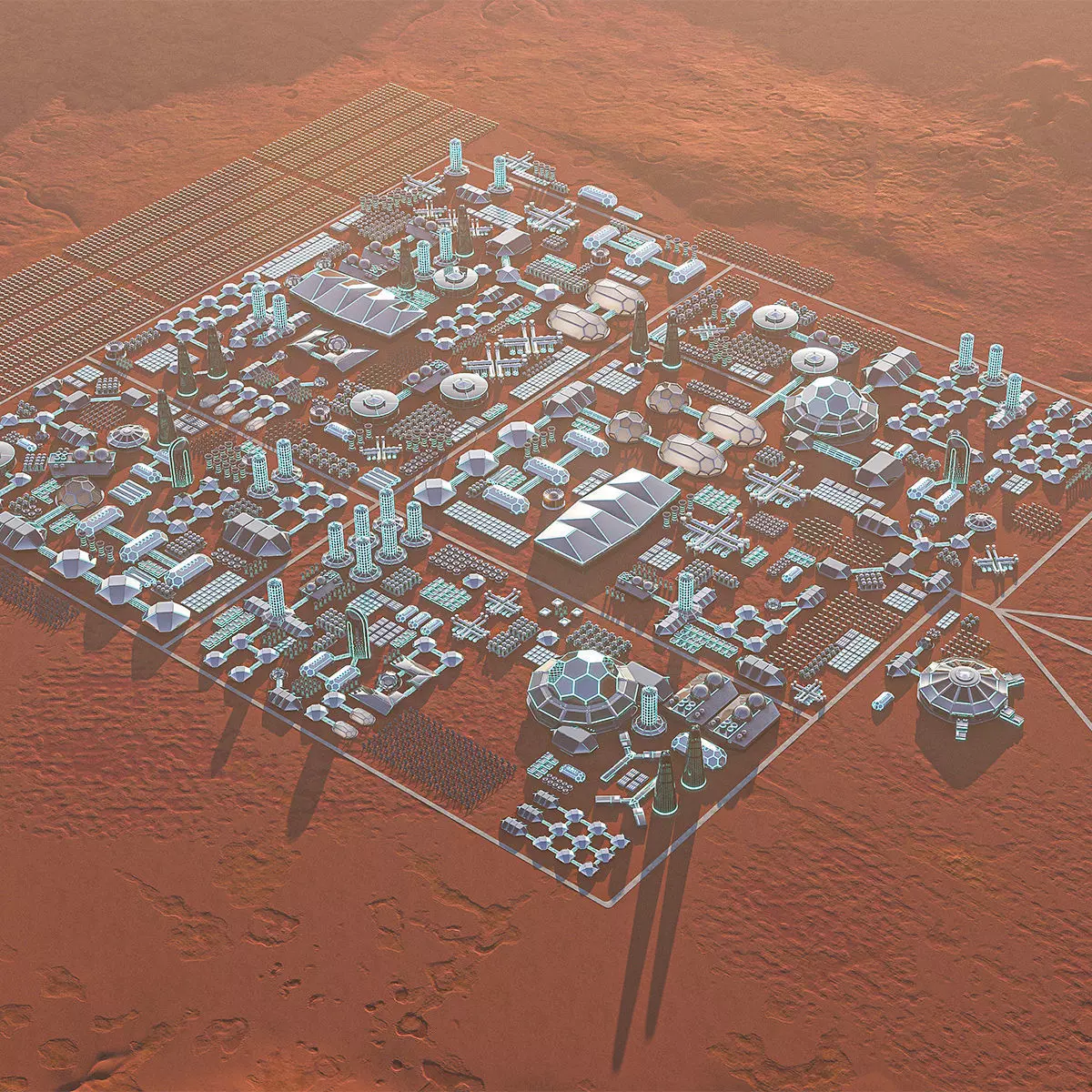 Martian Base 3D model_0