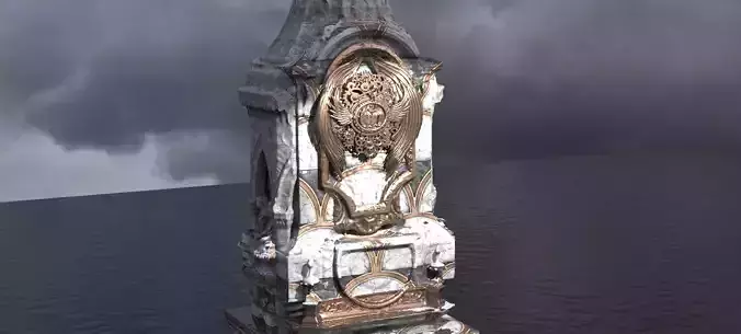 Steampunk Medieval Tower 7 3D model