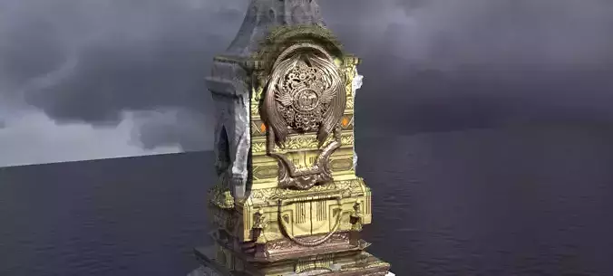 Steampunk Medieval Tower Baroque 3D model