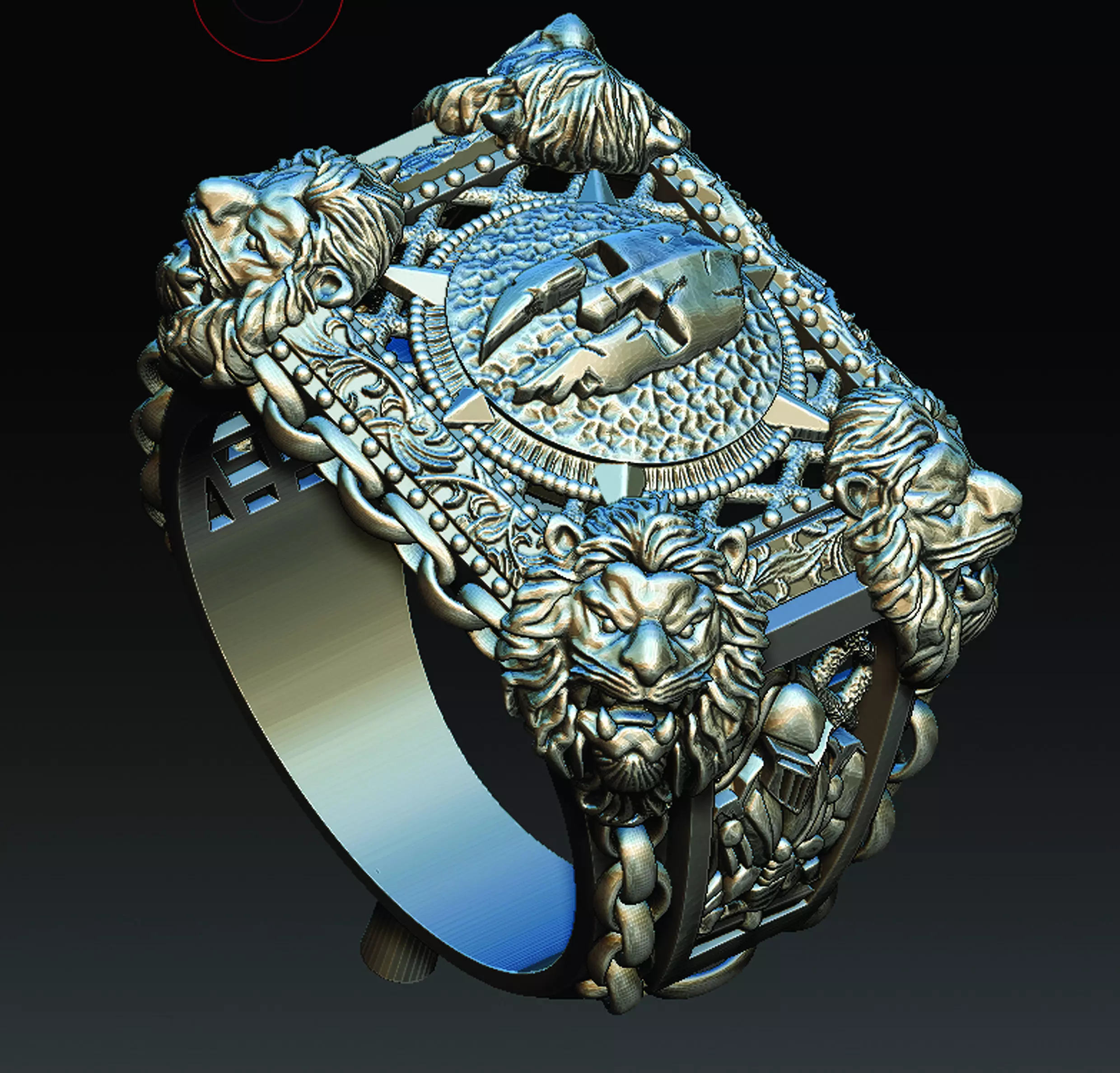 Gladiator Ring 3D print model