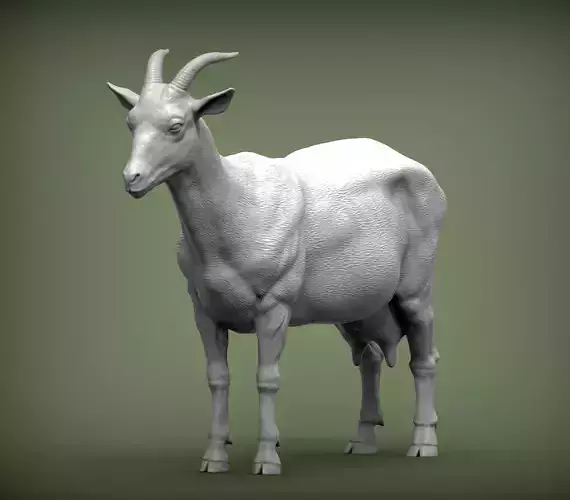 goat 3D print model 3D print model