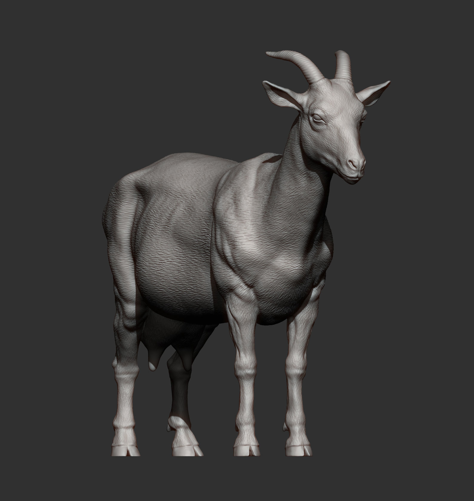 goat 3D print model 3D print model_7